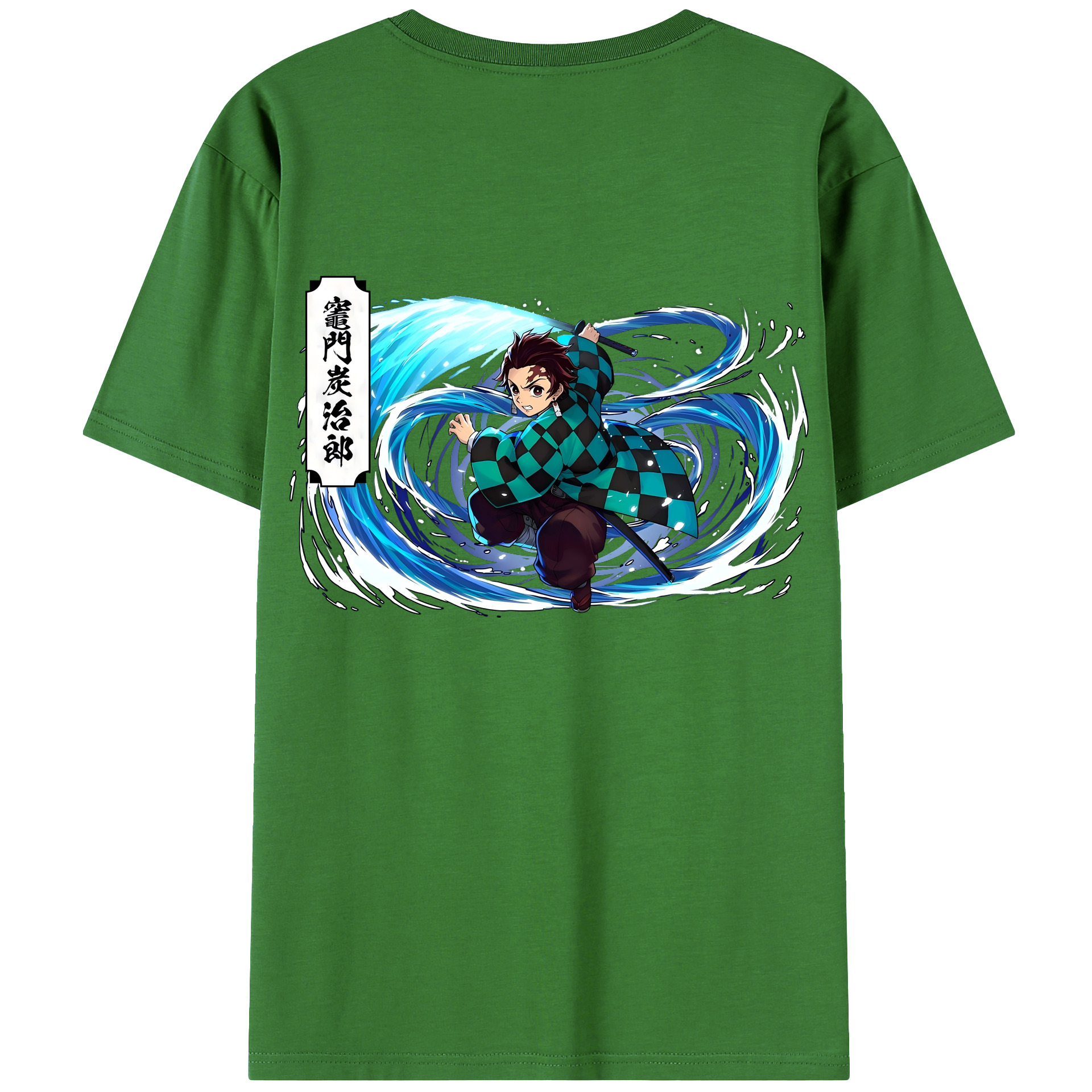 （画像用） 鬼滅の刃 竈門 炭治郎／かまど たんじろう Kamado Tanjirou レディース半袖Tシャツ(バックプリント)